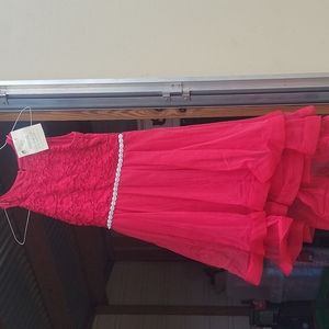 red girls dress